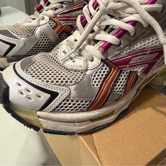 Balenciaga Pink and Orange Sneakers